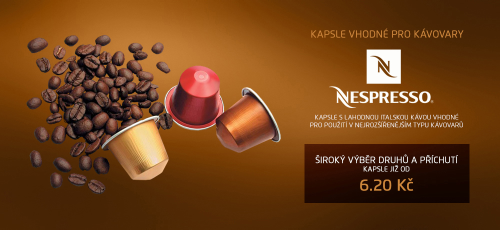 Kávové kapsle pro kávovary Nespresso